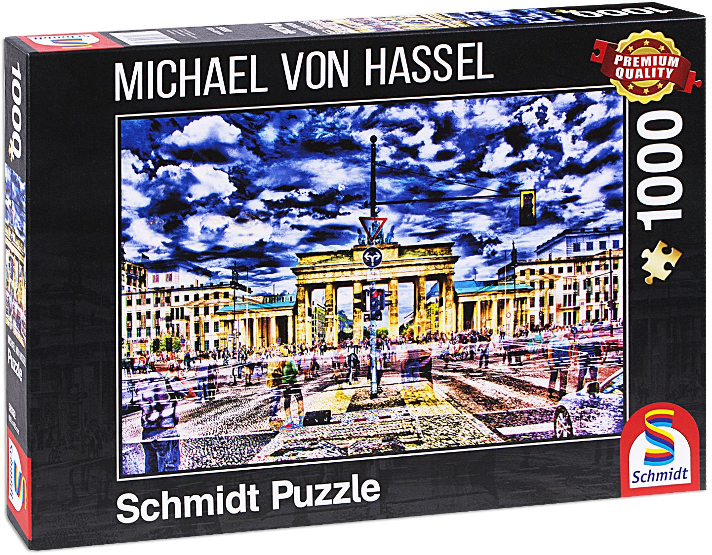 Пъзел Schmidt от 1000 части - Бранденбургската врата, Берлин, Михаел фон Хасел