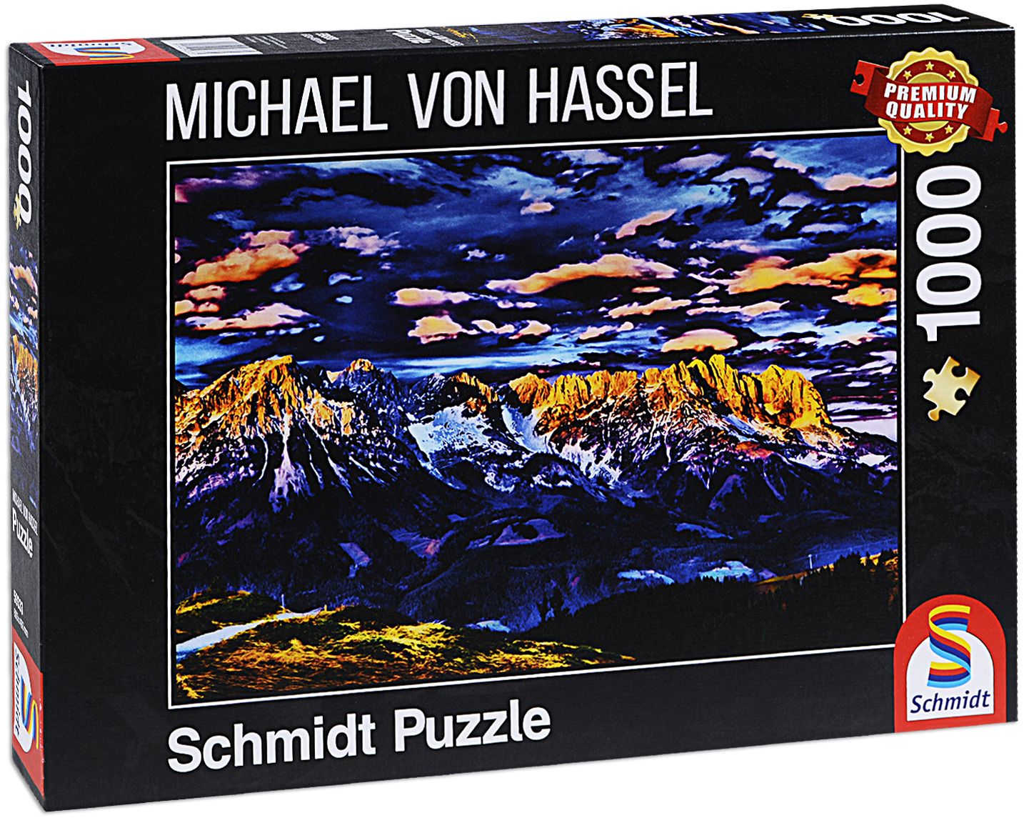 Пъзел Schmidt от 1000 части - Планински пейзаж, Михаел фон Хасел