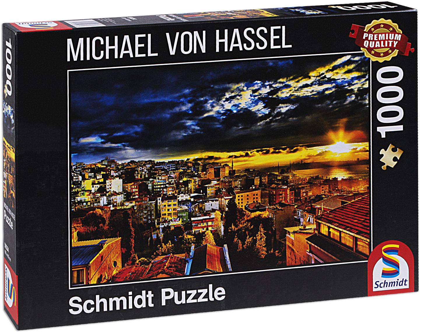 Пъзел Schmidt от 1000 части - Крайморски град, Михаел фон Хасел
