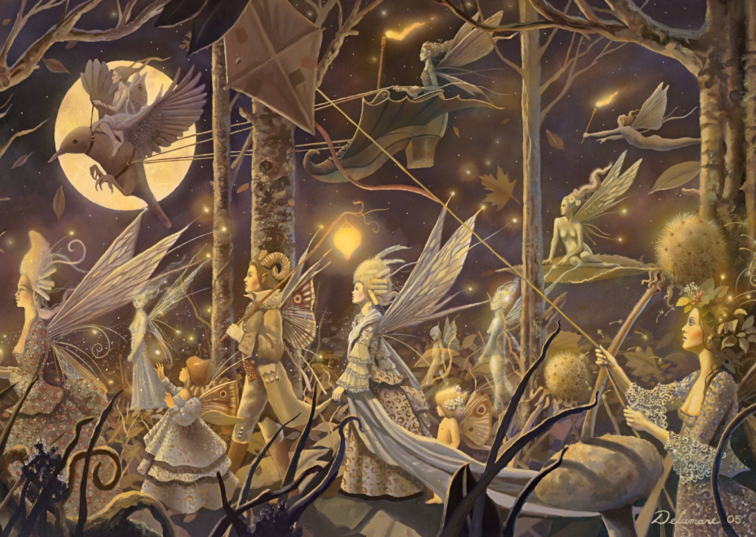 Пъзел Schmidt от 1000 части - Есенен поход, Давид Деламаре