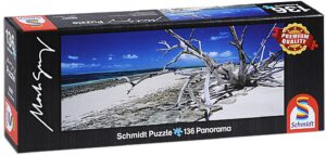 Панорамен пъзел Schmidt от 136 части - Зеления остров, Куинсланд , Австралия, Марк Грей