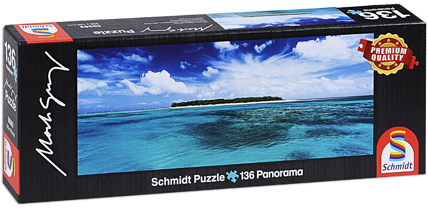 Панорамен пъзел Schmidt от 136 части - Остров Лейди Мъсгрейв, Куинсланд, Австралия, Марк Грей