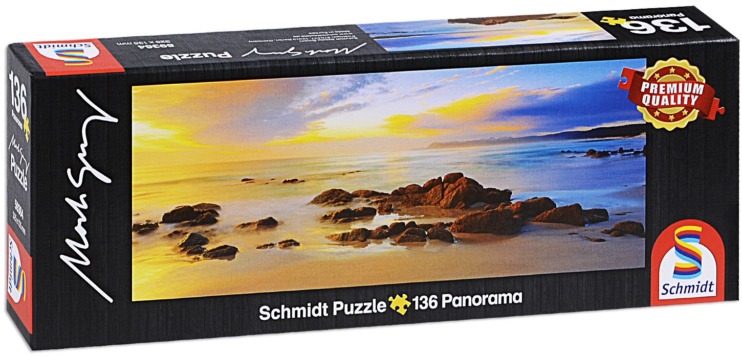 Панорамен пъзел Schmidt от 136 части - Приветливи плажове, Тасмания, Австралия, Марк Грей