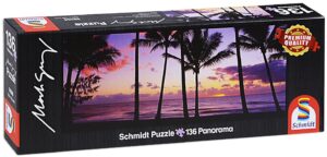 Панорамен пъзел Schmidt от 136 части - Залив с палми, Куинсланд, Австралия, Марк Грей