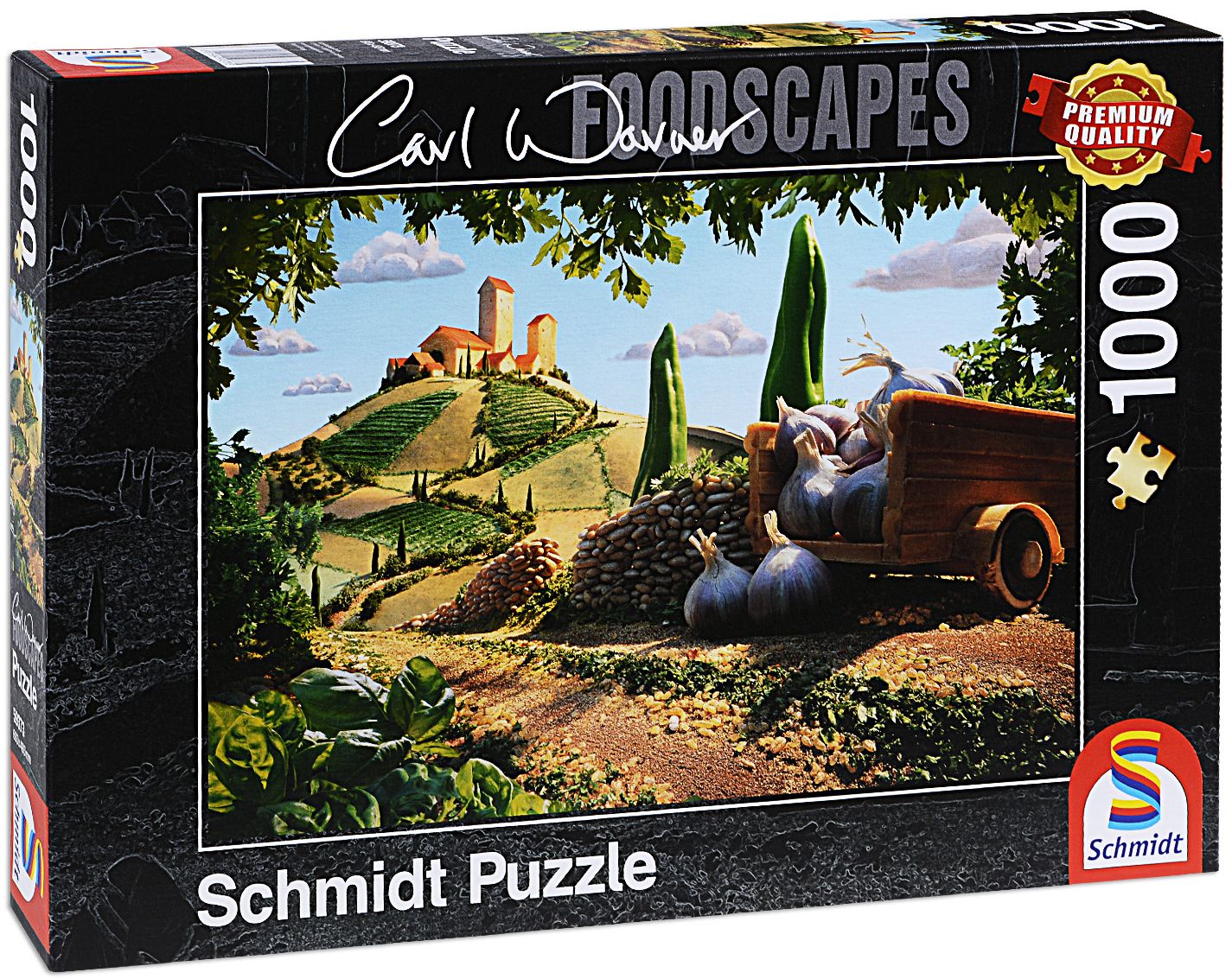 Пъзел Schmidt от 1000 части - Тоскански пейзаж, Карл Уорнър