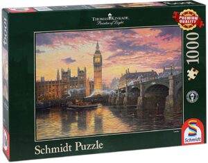 Пъзел Schmidt от 1000 части - Вечерно настроение в Лондон, Томас Кинкейд