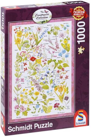Пъзел Schmidt от 1000 части - Диви цветя