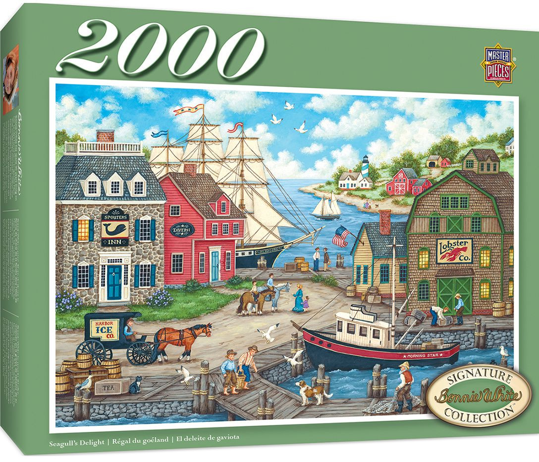 Пъзел Master Pieces от 2000 части - Радостта на чайките, Бони Уайт