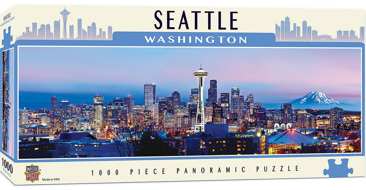 Панорамен пъзел Master Pieces от 1000 части - Сиатъл, Вашингтон
