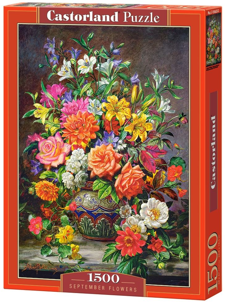 Пъзел Castorland от 1500 части - Септемврийски цветя, Алберт Уилямс