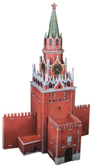 3D Пъзел Cubic Fun от 33 части - Spasskaya Tower