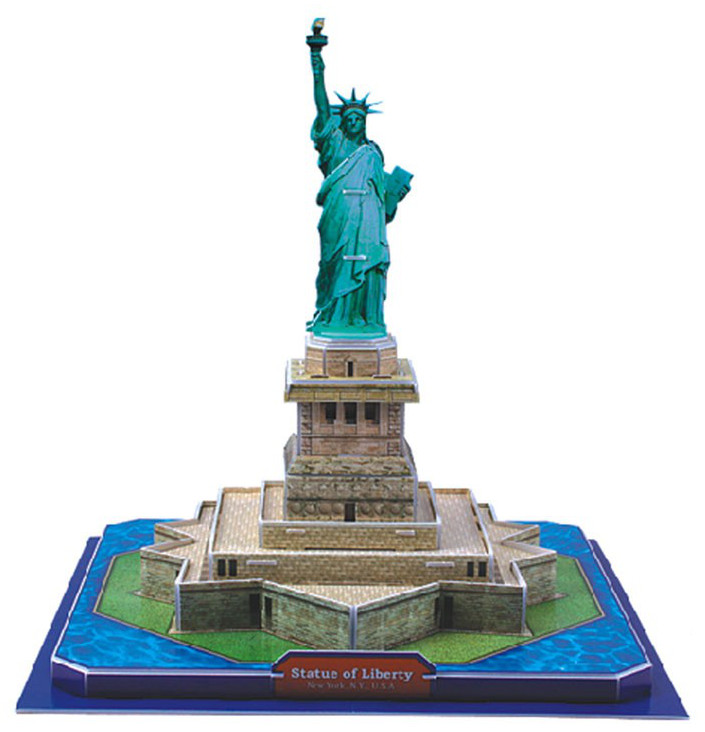 3D Пъзел Cubic Fun от 30 части - Statue of Liberty (U.S.A)