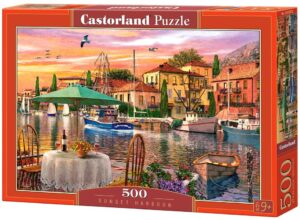 Пъзел Castorland от 500 части - Залез на пристанището