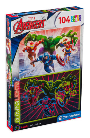 Светещ пъзел Clementoni от 104 части - Отмъстителите