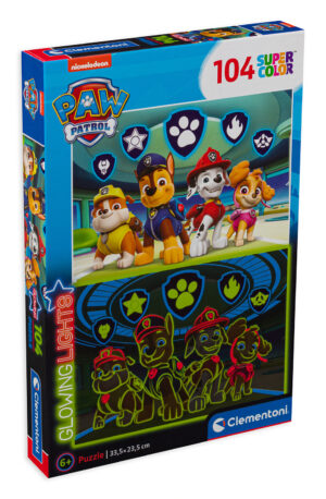 Светещ пъзел Clementoni от 104 части - Пес Патрул
