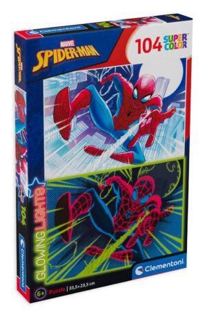 Светещ пъзел Clementoni от 104 части - Спайдърмен