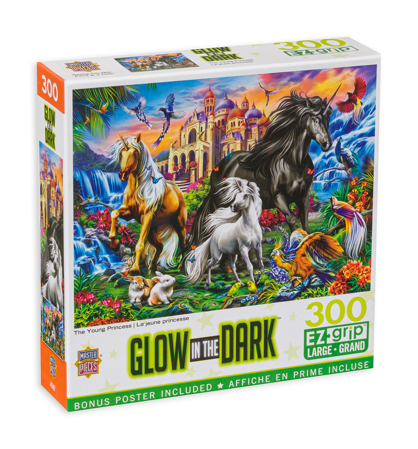 Светещ пъзел Master Pieces от 300 XXL части - Светът на конете