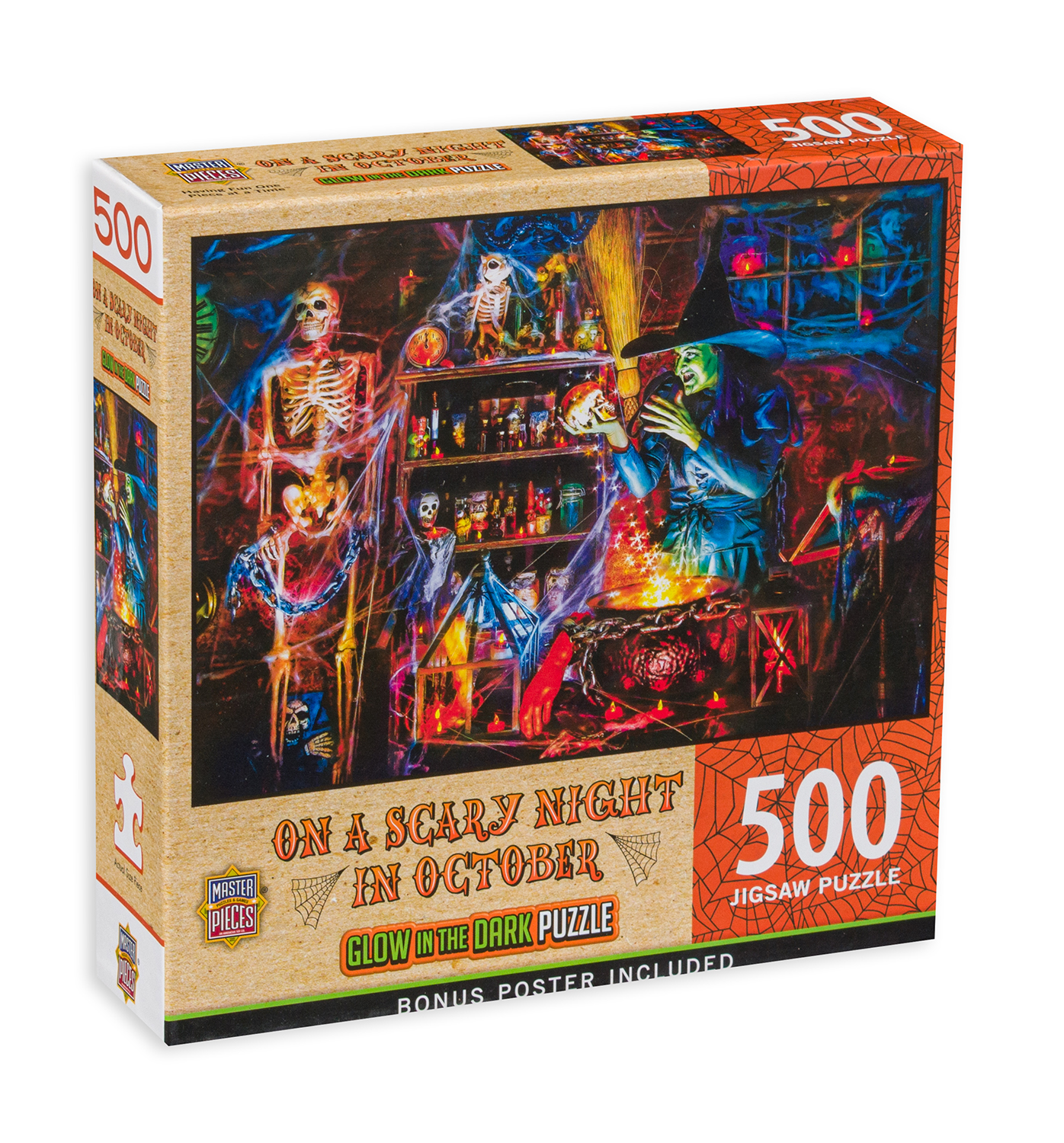 Светещ пъзел Master Pieces от 500 части - Страшна октомврийска вечер