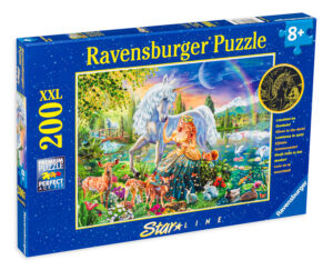 Светещ пъзел Ravensburger от 200 XXL части - Вълшебен еднорог