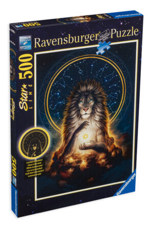 Светещ пъзел Ravensburger от 500 части - Светещ лъв