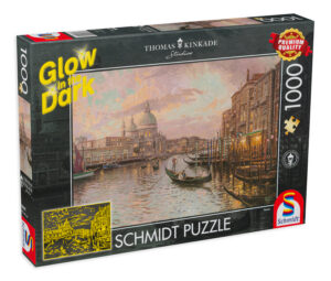 Светещ пъзел Schmidt от 1000 части - Венеция, Томас Кинкейд