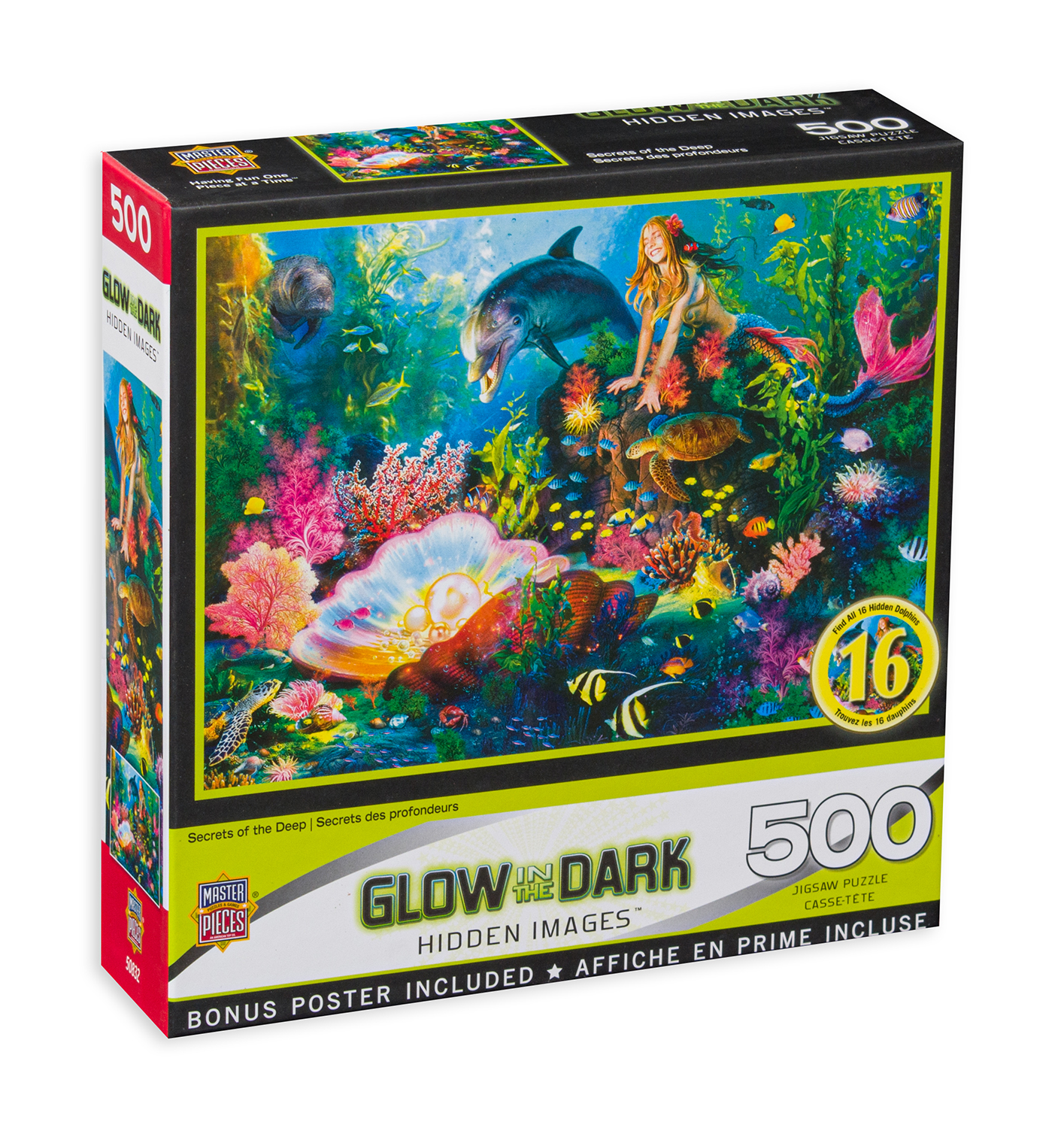 Светещ пъзел-загадка Master Pieces от 500 части - Подводни тайни