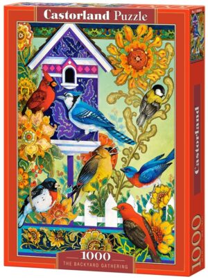 ###ДУБЛИРАН!!! Пъзел Castorland от 1000 части - Събрание в задния двор, Дейвид Галчът