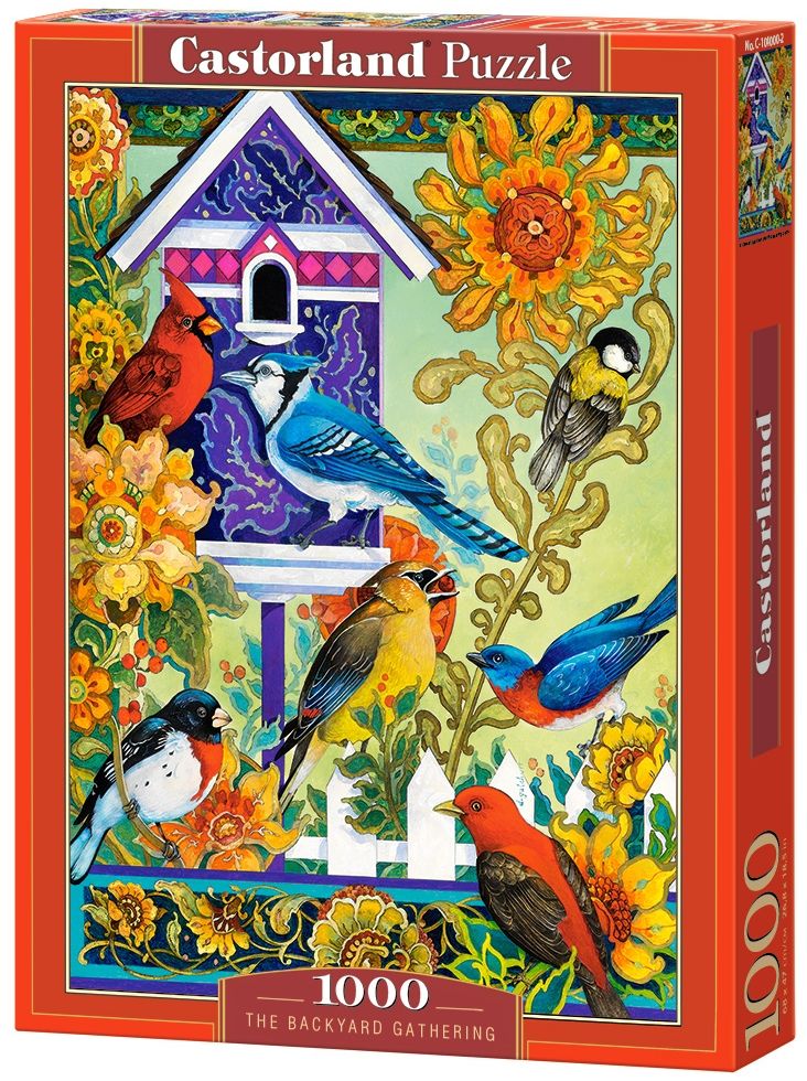 ###ДУБЛИРАН!!! Пъзел Castorland от 1000 части - Събрание в задния двор, Дейвид Галчът