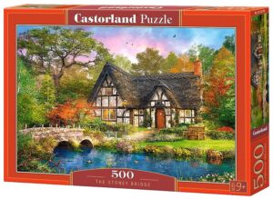 Пъзел Castorland от 500 части - Каменният мост, Доминик Дейвисън