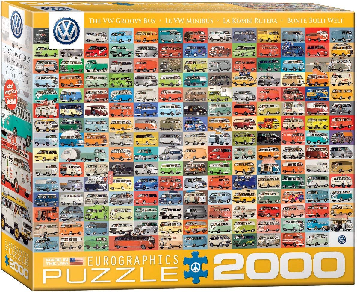 Пъзел Eurographics от 2000 части - Бусове Volkswagen