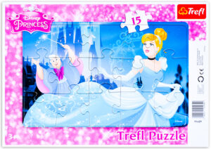 Пъзел Trefl от 15 части - Пепеляшка и кръстницата