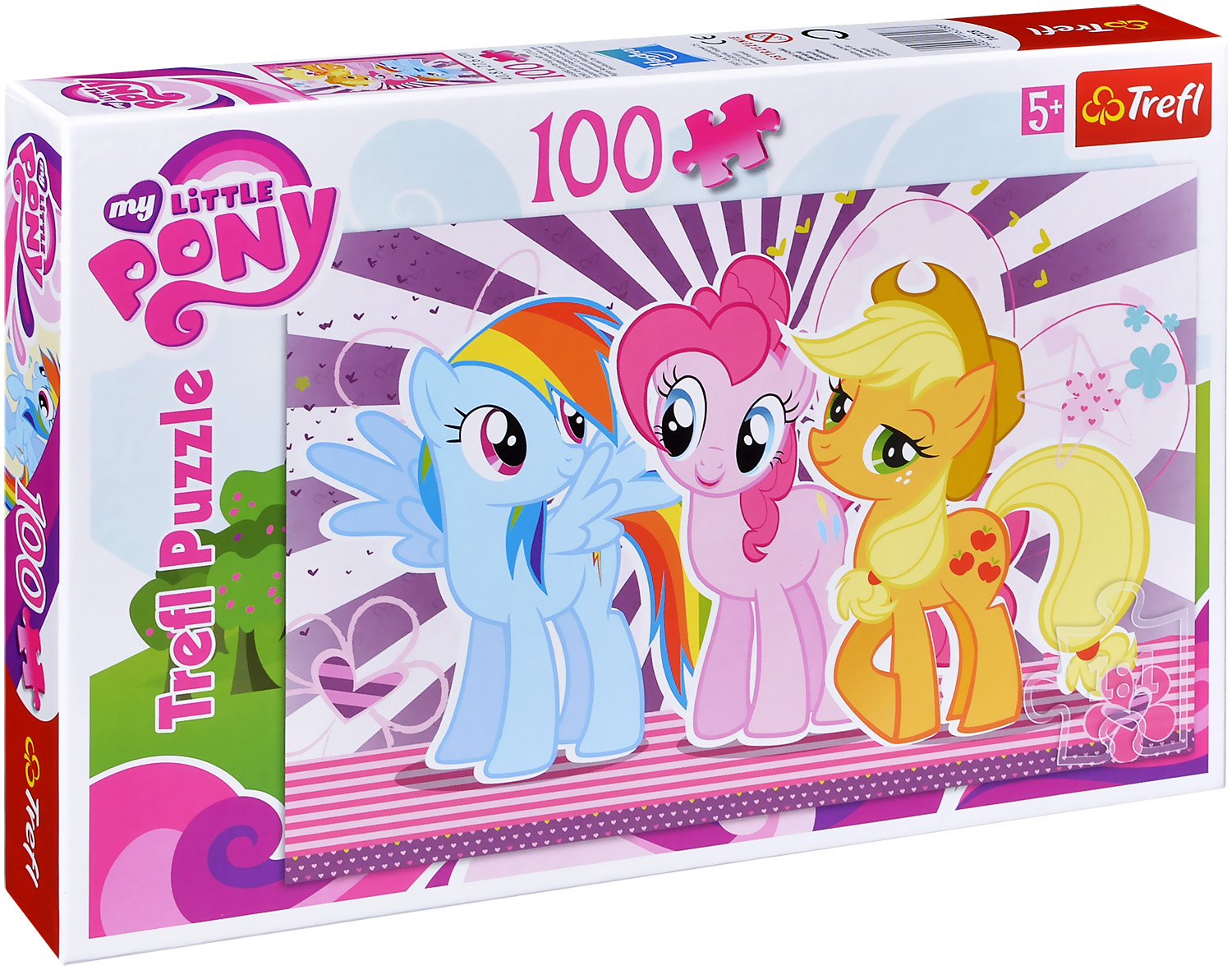 Пъзел Trefl от 100 части - Малкото пони, Приятели