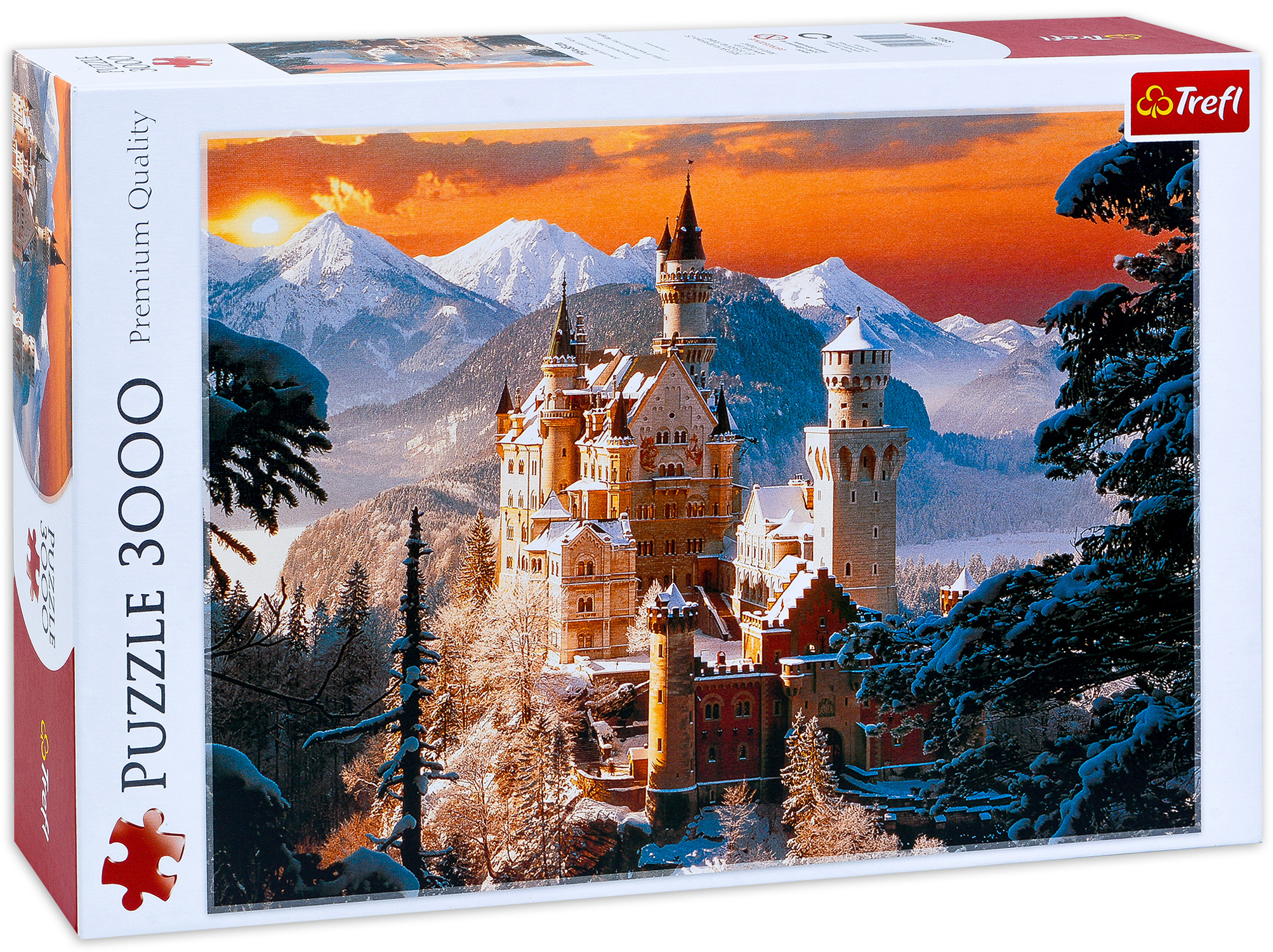 Пъзел Trefl от 3000 части - Зимен замък в Германия