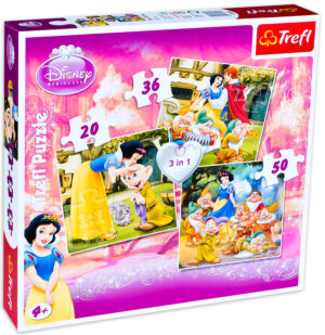 Пъзел Trefl 3 в 1 - Снежанка