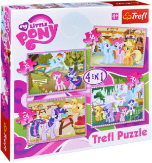 Пъзел Trefl 4 в 1 - Моето малко пони