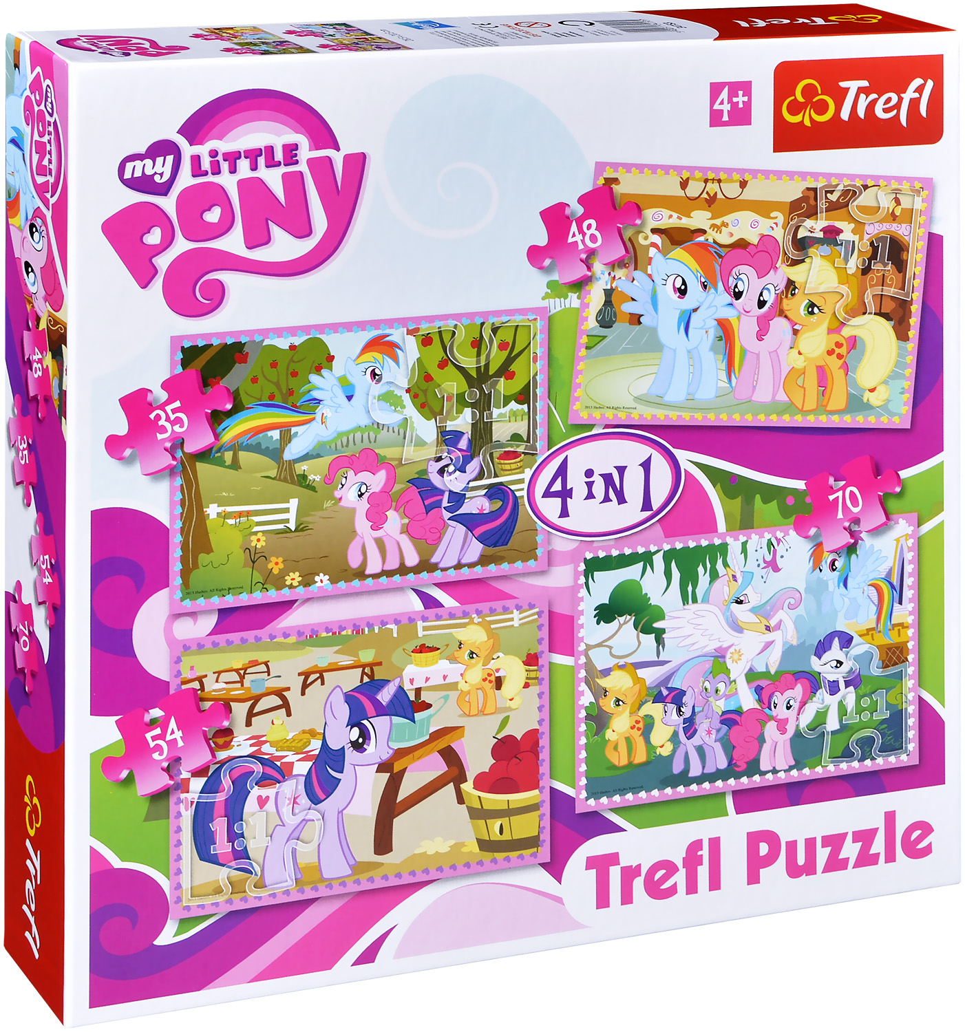 Пъзел Trefl 4 в 1 - Моето малко пони