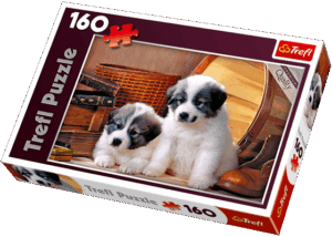 Пъзел Trefl от 160 части - Санбернар кученца