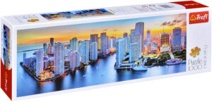Панорамен пъзел Trefl от 1000 части - Панорама Маями