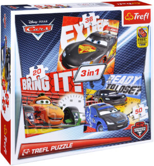 Пъзел Trefl 3 в 1 - Колите 2, състезанието