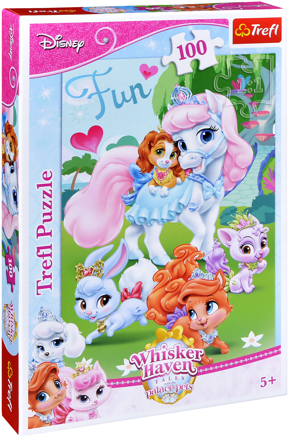 Пъзел Trefl от 100 части - Игра в градината