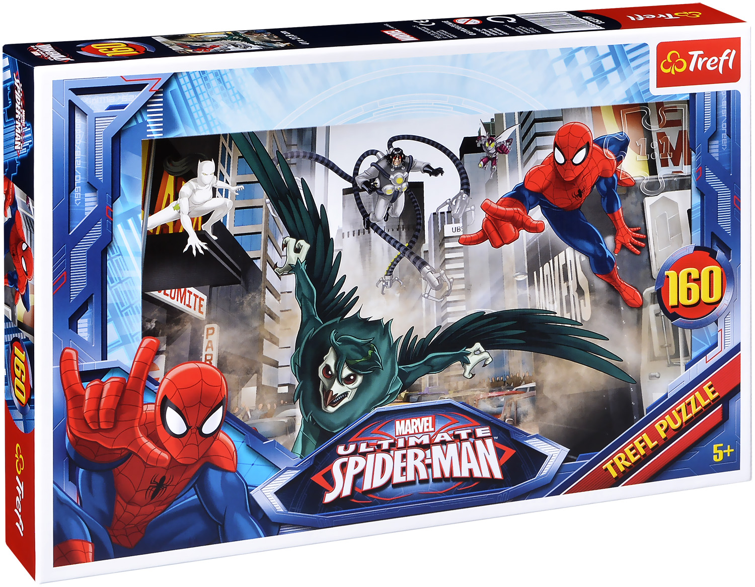 Пъзел Trefl от 160 части - Спайдърмен, Преследване на злодея