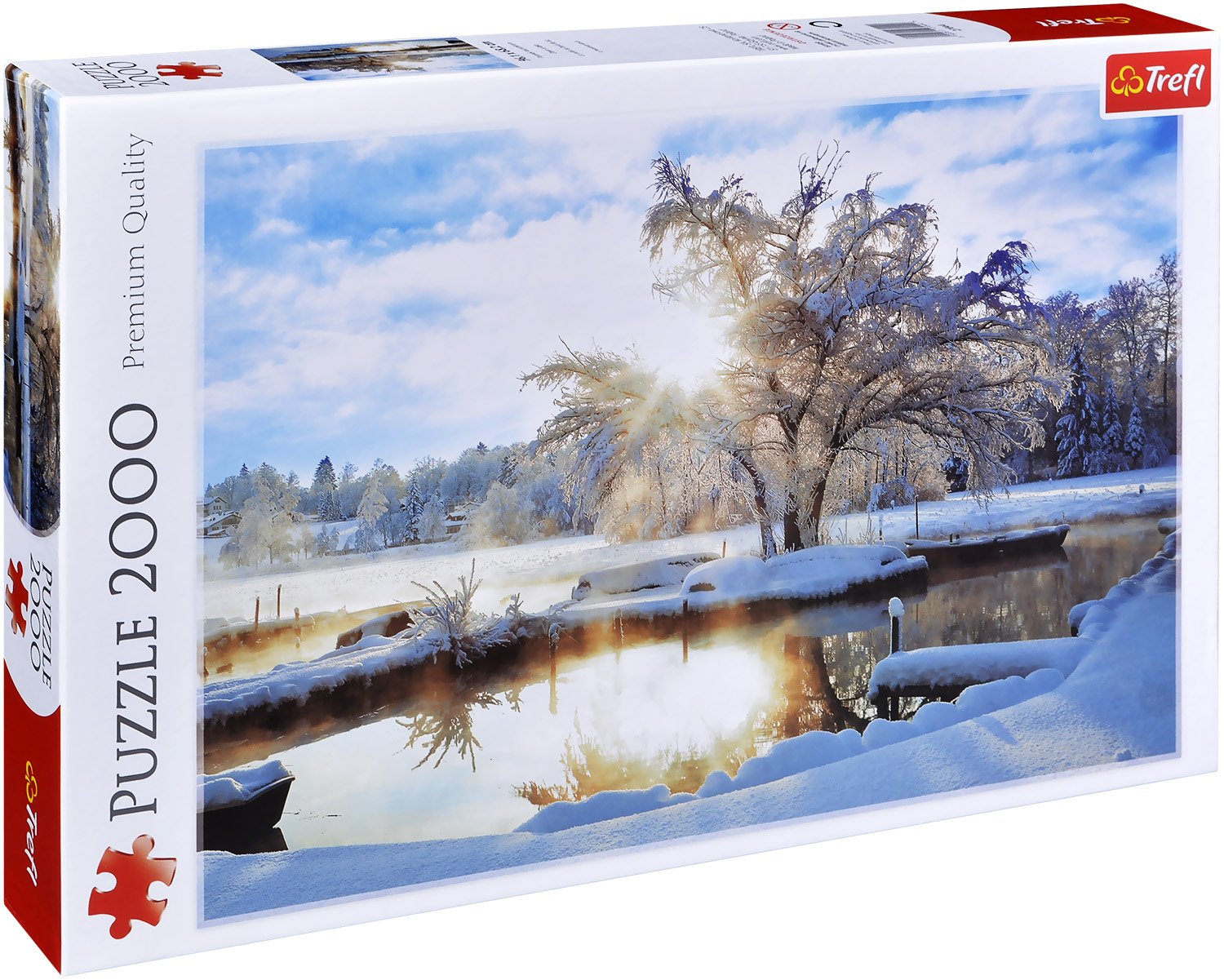 Пъзел Trefl от 2000 части - Разсъмване на езерото