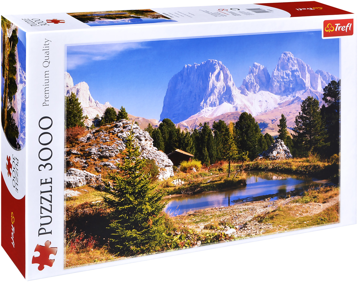Пъзел Trefl от 3000 части - Езеро в Доломитите