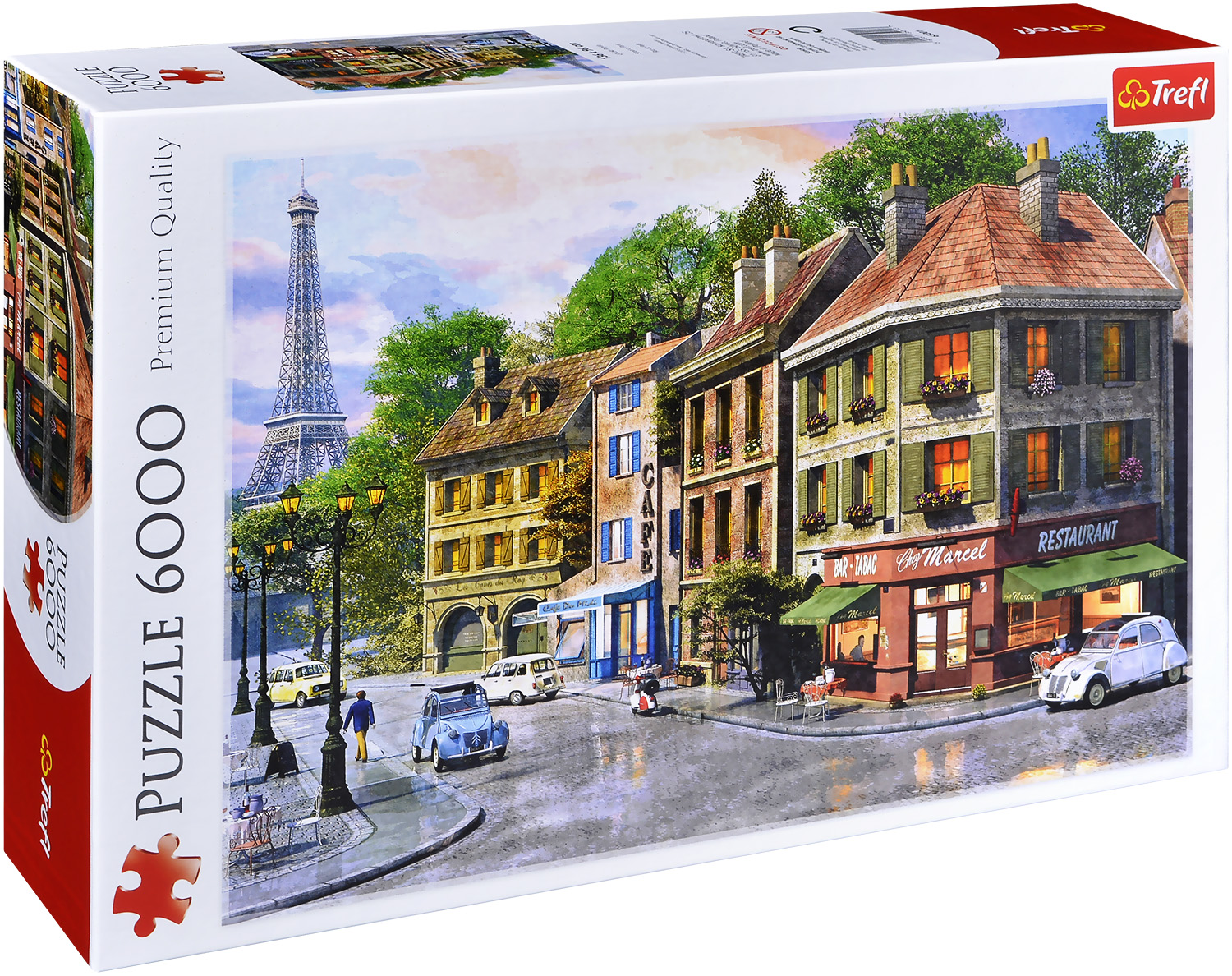 Пъзел Trefl от 6000 части - Улица в Париж