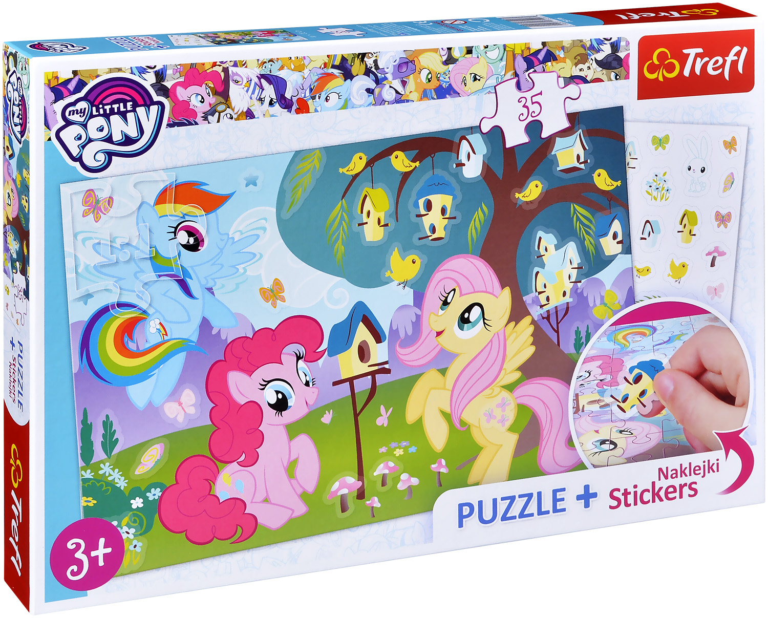 Комплект пъзел Trefl от 35 части със стикери - Моето малко пони