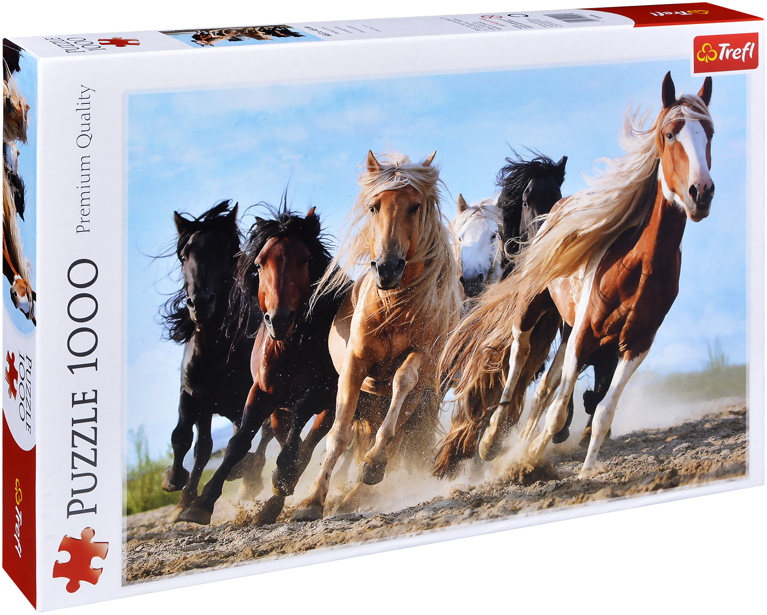 Пъзел Trefl от 1000 части - Галопиращи коне