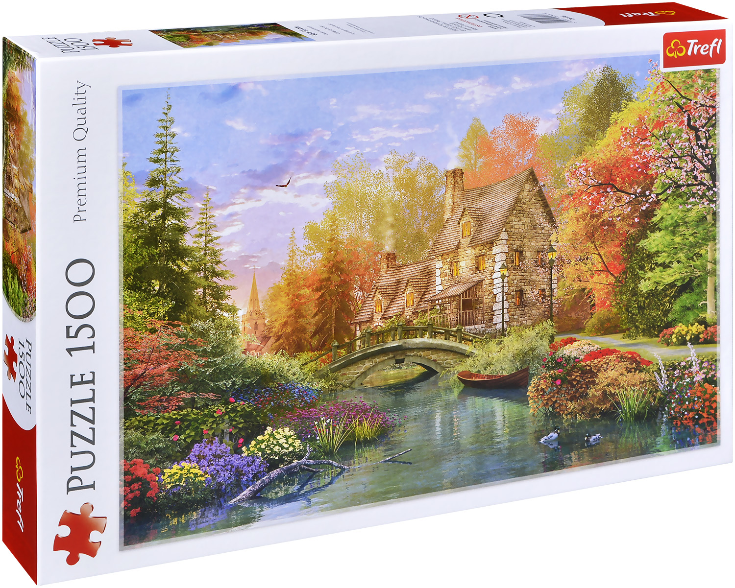 Пъзел Trefl от 1500 части - Къщичка край езерото