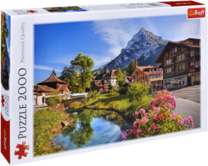 Пъзел Trefl от 2000 части - Алпи през лятото
