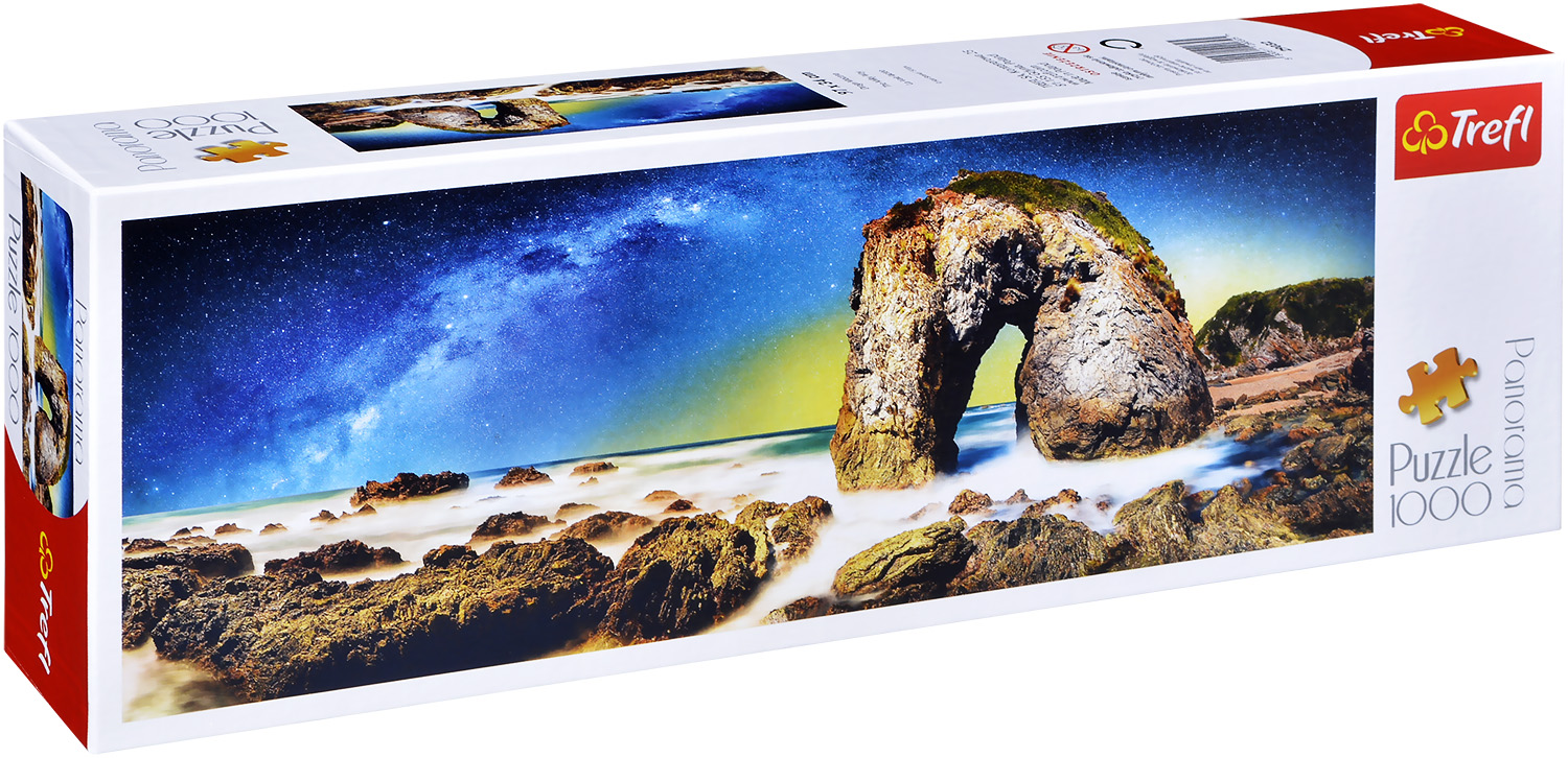 Панорамен пъзел Trefl от 1000 части - Млечният път