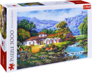 Пъзел Trefl от 3000 части - Хасиенда до потока